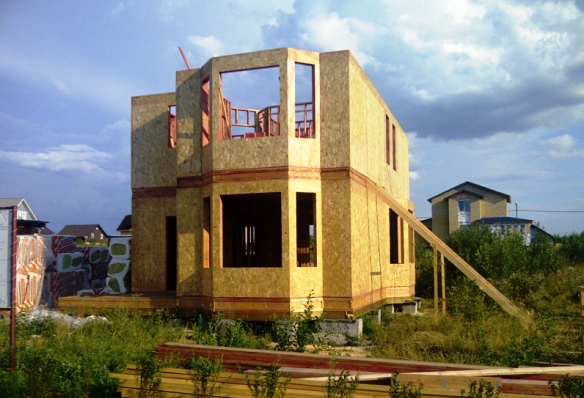 Сборка каркаса 2 эт, часть 1