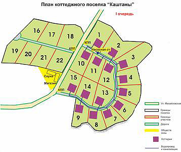 Поселок «Каштаны» в Хостинском районе г. Сочи 